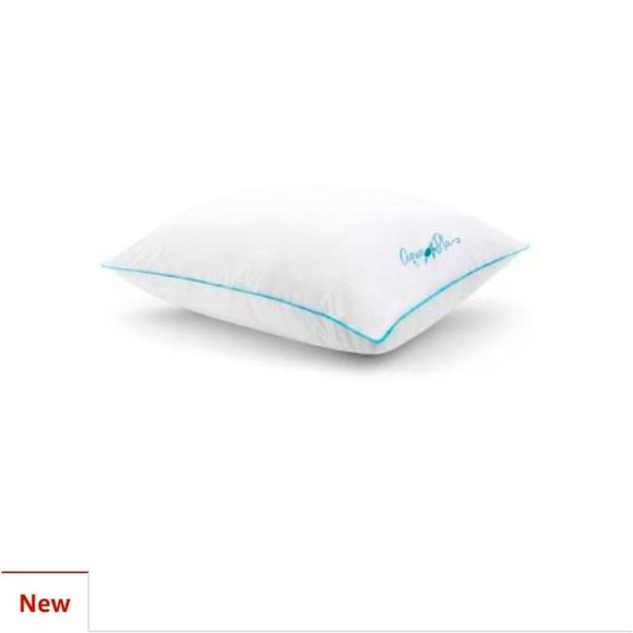 Other - Aqua Blu Standard/Queen Pillow White